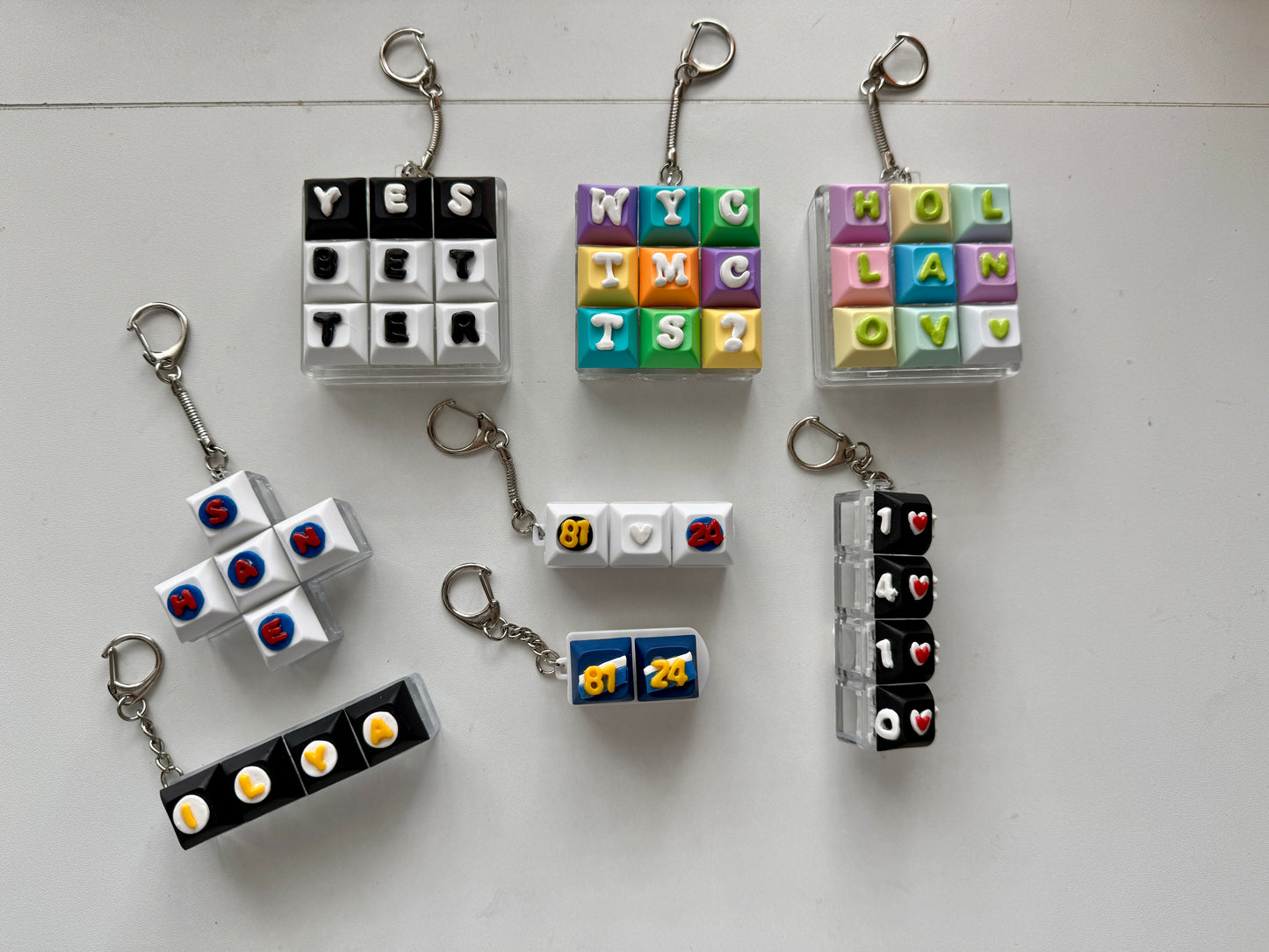 *Heated Rivalry-inspired fidget keychains*